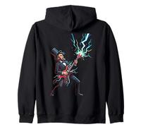 Abraham Lincoln Abe Lincoln Tocando Guitarra Retro Vintage Sudadera con Capucha