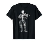 Abraham Lincoln Clásico Violín Solo Camiseta