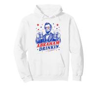 Abraham Lincoln Drinkin Funny Vintage USA Amantes de la Cerveza Sudadera con Capucha
