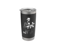 Abraham Lincoln - Globos de malabares Historia divertida Vaso térmico de acero inoxidable de doble pared