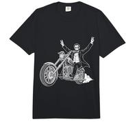 Abraham Lincoln Montando Un Chopper 250 celebración Comfort Colors Adult Heavyweight T-Shirt