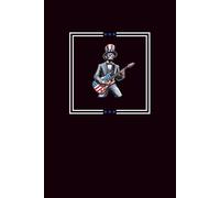 Abraham Lincoln Playing Electric Guitar American Color Funny Notebook