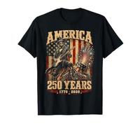 Abraham Lincoln Playing Guitar 4th July 250th Anniversary Camiseta