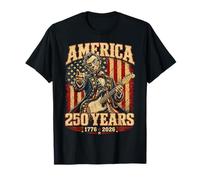 Abraham Lincoln Playing Guitar 4th July 250th Anniversary Camiseta