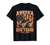 Abraham Lincoln Playing Guitar 4th July 250th Anniversary Camiseta