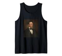 Abraham Lincoln Retrato Presidencial Vintage Abe Demócrata Camiseta sin Mangas