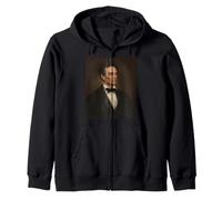 Abraham Lincoln Retrato Presidencial Vintage Abe Demócrata Sudadera con Capucha