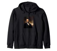 Abraham Lincoln Retrato Presidencial Vintage Abe Demócrata Sudadera con Capucha