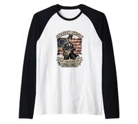 Abraham Lincoln Rock Guitarrista 1865 Concierto Camiseta Manga Raglan
