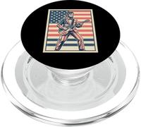Abraham Lincoln Rock Star USA Flag Guitarrista PopSockets PopGrip para MagSafe