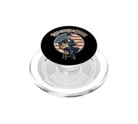 Abraham Lincoln Rojo Blanco Blues Divertido Amante Patriótico Guitarra PopSockets PopGrip para MagSafe
