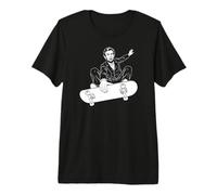 Abraham Lincoln Skateboarding Indy Grab Blanco Impresión Camiseta Premium