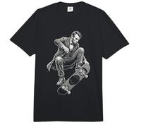 Abraham Lincoln Skateboarding Truco Historia Divertida Comfort Colors Adult Heavyweight T-Shirt