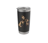 Abraham Lincoln Tocando Violín Divertido Abe Fiddle Músico Vaso térmico de acero inoxidable de doble pared