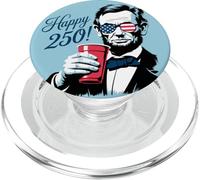 Abraham Lincoln Vintage Patriotic Happy 250! Regalo Divertido PopSockets PopGrip para MagSafe