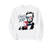 Abraham Lincoln Vintage Patriotic Happy 250! Regalo Divertido Sudadera