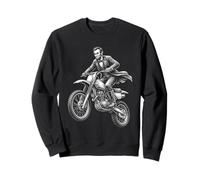 Abraham Lincoln Wheelie Dirt Bike Historia Divertida Sudadera