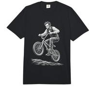 Abraham Lincoln Wheelie En Bicicleta Historia Divertida Comfort Colors Adult Heavyweight T-Shirt