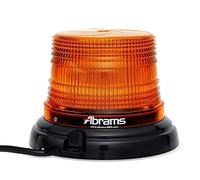 Abrams MFG SAE clase 1 StarEye de 4 pulgadas cúpula 12 LED/imán de montaje permanente/luz estroboscópica de advertencia para vehículo de construcción, color ámbar, 0,84 kg