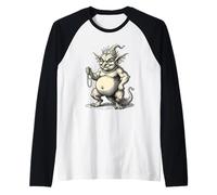 Abraxas Guardián de los Secretos Prohibidos Camiseta Manga Raglan