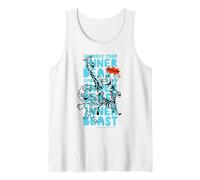 Abraza a tu Bestia Interior Madagascar Vuélvete Salvaje Camiseta sin Mangas