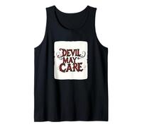 Abraza el borde con este emblema de Devil May Care Camiseta sin Mangas