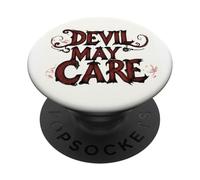 Abraza el borde con este emblema de Devil May Care PopSockets PopGrip Adhesivo