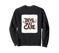 Abraza el borde con este emblema de Devil May Care Sudadera