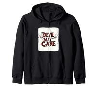 Abraza el borde con este emblema de Devil May Care Sudadera con Capucha