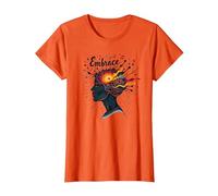 Abraza el Caos: inspiración Musical de Mente Creativa Camiseta, Mujer, Naranja, M