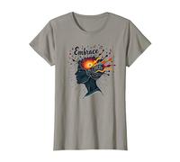 Abraza el Caos: inspiración Musical de Mente Creativa Camiseta, Mujer, Pizarra, XXL