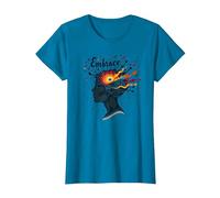 Abraza el Caos: inspiración Musical de Mente Creativa Camiseta, Mujer, Zafiro, M