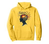 Abraza el Caos: inspiración Musical de Mente Creativa Sudadera con Capucha, Unisex para Adultos, Limón, M