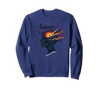 Abraza el Caos: inspiración Musical de Mente Creativa Sudadera, Unisex para Adultos, Azul Marino, XL