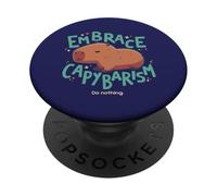 Abraza el capibarismo // Capibara, Fin del capitalismo PopSockets PopGrip Adhesivo