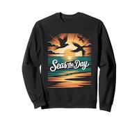 Abraza el momento: aspecto inspirado en Seas the Day Sudadera