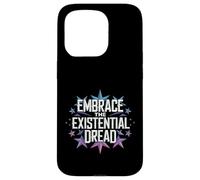 Abraza la Filosofía del Miedo existencial Estética nihilista Carcasa para iPhone 15 Pro