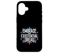 Abraza la Filosofía del Miedo existencial Estética nihilista Carcasa para iPhone 16