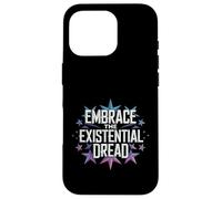 Abraza la Filosofía del Miedo existencial Estética nihilista Carcasa para iPhone 16 Pro