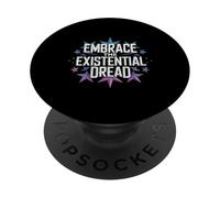 Abraza la Filosofía del Miedo existencial Estética nihilista PopSockets PopGrip Adhesivo