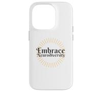 Abraza la neurodiversidad Autista Orgullo Lindo Transparente Carcasa para iPhone 14 Pro