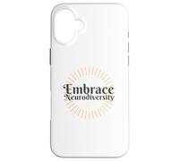Abraza la neurodiversidad Autista Orgullo Lindo Transparente Carcasa para iPhone 16 Plus