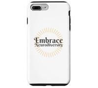 Abraza la neurodiversidad Autista Orgullo Lindo Transparente Carcasa para iPhone 7 Plus/8 Plus