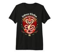 Abraza la sabiduría Año Nuevo Lunar 2025 Año De La Serpiente Camiseta Premium