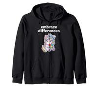 Abraza Las diferencias Conciencia sobre el Autismo Niños Inclusión de Maestros Sudadera con Capucha