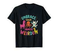 Abraza tu extraño Interior Divertido diseño de Diversidad Camiseta