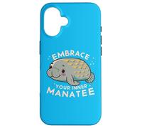 Abraza tu manatí Interior: Encuentra el Zen y apoya la conservación Carcasa para iPhone 16