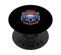 Abraza Tus Auriculares Rhythm Music Beat Vibe PopSockets PopGrip Adhesivo