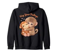 Abraza Tus Sentimientos, Lindo Mono bebé Sudadera con Capucha