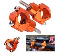 Abrazadera 28mm,CNC Aluminio Elevador Manillar Alzas Manillar Naranja